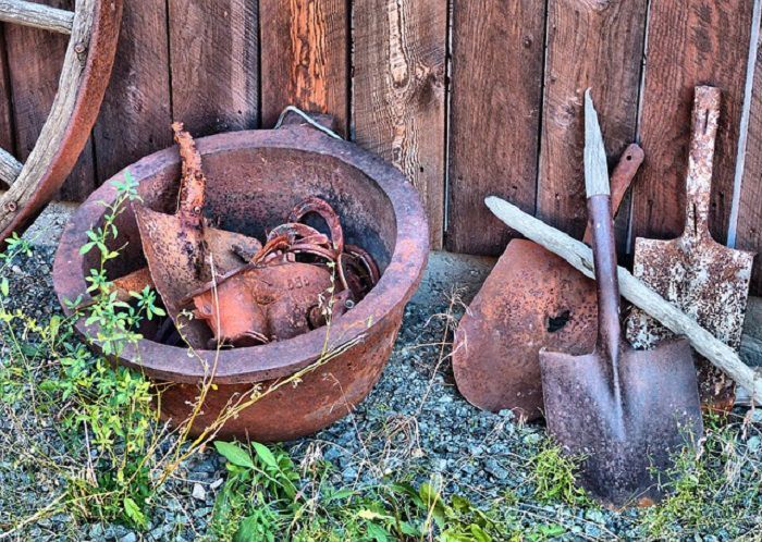 articulos de hogar oxidados