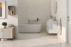 baño beige texturizado
