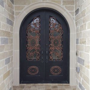 puerta principal pintada